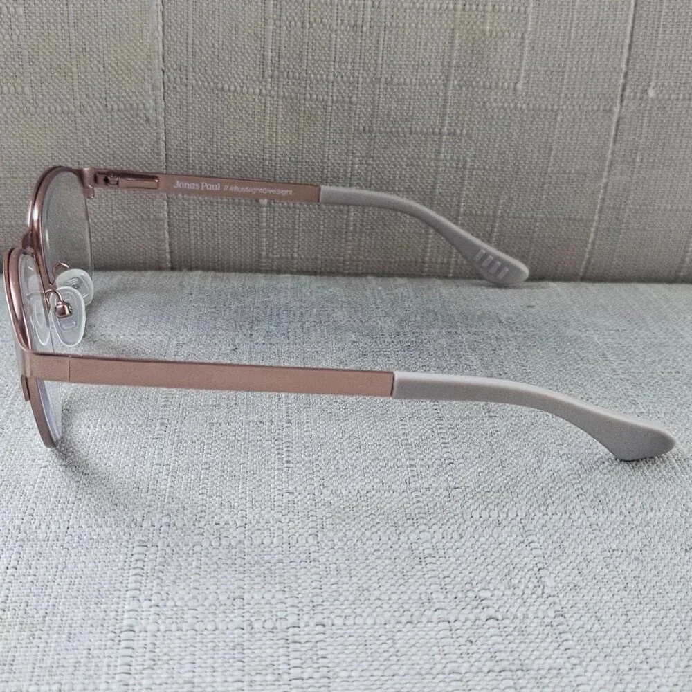 Jonas Paul Youth Kid Eyeglasses SOLOMON/SOPHIE Eyewear Glasses Gold Tone